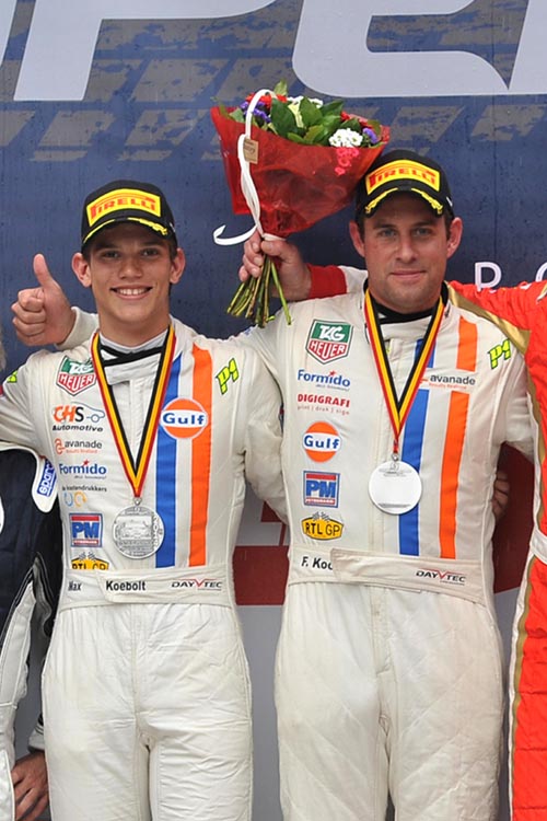 Podium Max Koebolt en Ferdinand Kool Corvette Super Car Challenge